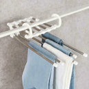 Multi-functional Pants Rack Shelves 5 in 1 Stainless Steel Wardrobe Magic Hanger