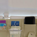 Car PU Sun Visor Pocket Organizer Pouch Bag Card Pen Glasses Storage Holder TYW