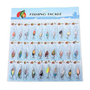 30 X Metal Mixed Spinners Fishing Lure Pike Salmon Baits Bass Trout Fish Ho