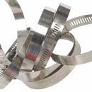 8 Pcs Stainless Steel 52mm to 76mm Hose Pipe Clamps Clips Fastener N5I9