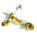 4 Pcs 8mm Brass Barrel Cabinet Hinge Cylindrical Hidden Invisible Hinges `mTEUS