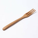 2x Eco-friendly Wood Salad Dinner Fork Dessert Fork Tableware Dinnerware