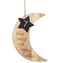 Islam Ramadan Wood And Star Pendant Mubarak DIY Hanging Decor Eid Moon Wall GSQR