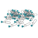 40pcs Heavy Duty Fishing Sinker Slide Slider with Stainless Steel Nice Snap