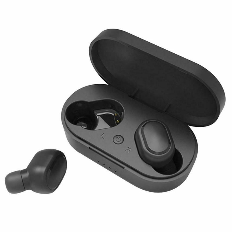 A6S Bluetooth TWS Earphones Stereo Handsfree In-Ear Headset w/ Mic (Black) SN9F