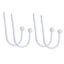 4Pcs Curtain Drapery Holdbacks U Shape Tie Back Hook Holdbacks Metal Backs