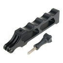 Black Selfie Stick Alloy Rod Handle for Action Camera for Gopro Hero