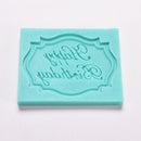 Happy Birthday Silicone Mould Cake Decor Lace Impression Mat Baking Mold JR