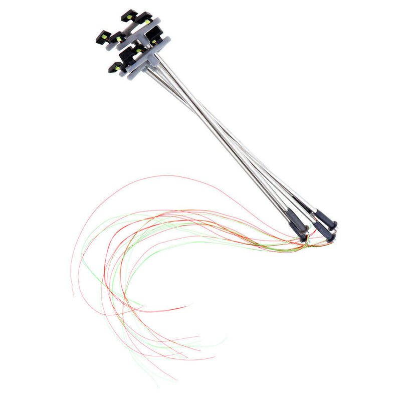 5pcs Metal Pole Street Lights - OO/HO Gauge - Train Railroad Diorama Scenics B