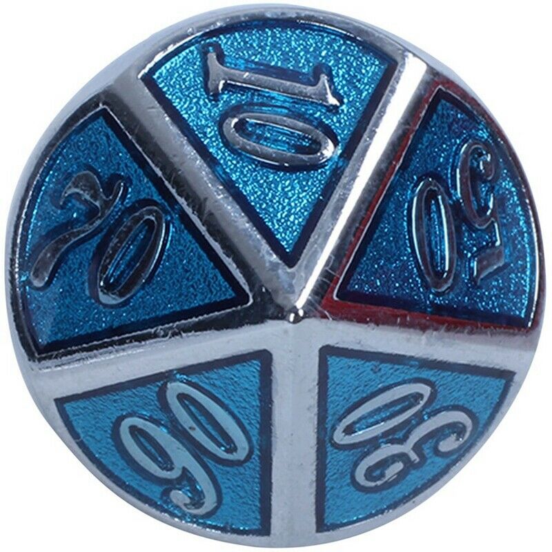 Rpg Dice Metal Dnd Polyhedral Sets Dados Dungeons And Dragons Aluminum Blue P8I1