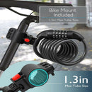 Bike Lock Cable Heavy Duty 5-Digit Combination Code Bicycle Chain Flexible