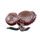 Red Cherry Brooches for Women Cherry Fruits Party Weddings Banquet Brooches