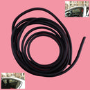 5M B Shape Car Door Window Edge Rubber Seal Strip Weatherstrip Black Waterproof