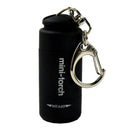 Portable Handheld Mini LED Flashlight Keychain for Hiking Night Party Black