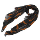 Long Cute Fox Printed Scarf Lady Womens wrap Shawl Soft Scarves (Black) S3O2