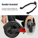 Electric Scooter Rear Fender Support Taillight Set for M365 Scooter (Black)