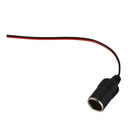 Car Charger Power Cigarette Lighter Female Socket Black w Cable C7Z8
