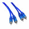 Car Audio RCA Female to 2 RCA Male Splitter Adapter Cable Wire Dark Blue 2  K8O7