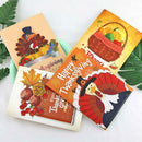 4pcs 5D DIY Drill Diamond Painting Greeting Cards Thanksgiving Party Gifts