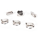 100 Pcs brooch tray Alloy DIY Brooch Findings Base Blanks Trays Backs 20mm MOAU
