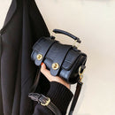 Stone Pattern Women Daily Hasp Crossbody Bag Tote Portable Solid Leather Handbag