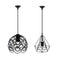 2Pcs Retro Metal Lampshade W/ Cable Bulb
