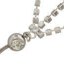 New Three Chain Crystal Heart Dangle Navel Belly Button Ring Piercing JewelrW2G4