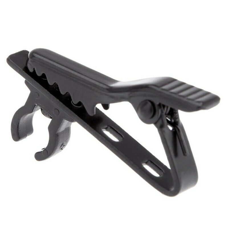 4 x miniphone lapel tie clip for Lapel Lavalier Mic (Black)