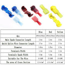 60pcs Quick Splice Electrical Wire Terminals PP Insulated Female Spade Conn D6X4