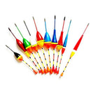 10Pcs Fishing Floats Set Buoy Bobber Fluctuate Mix Size Color float buoy pe R1K6