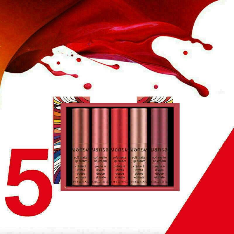 Waterproof Long Lasting Liquid Matte Lipstick Lip Liner Makeup-SetKit S8L0 Q3M2