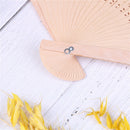 Retro Bamboo Fan Folding Wooden Carved Hand Fans for Outdoor Wedding Party Fa BX