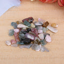 100g 3-5mm Brazil Assorted Color Tourmaline Round Cut Natural Crystal Stone
