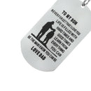Father Son Pendant To My Son Never Forget That I Love You Dog Tag Necklace Gift
