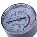 Bar Air Pressure Gauge 13mm 1/4 BSP Thread Double Scale For Air Compressor OZ