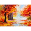 Maple Trees 5D DIY Full Round Drill Diamond Painting Landscape Mosaic Decor