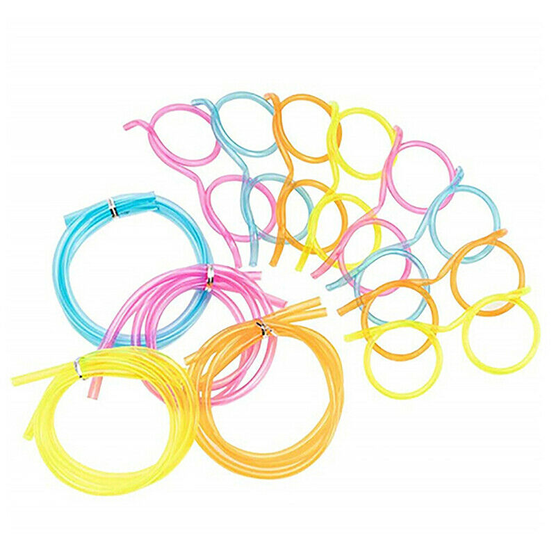 Funny Soft Glasses Straw Unique Flexible Drinking Tube Kid Party Accessories To-