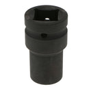 1-inch Square Drive 22mm Inner Hex 80mm Length Black Impact Socket