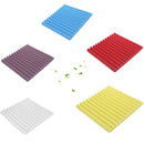 30X30X2.5Cm Soundproof Sponge,12 Slots Acoustic Foam Panel Stop Absorption  W7H5
