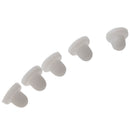 500 Protection Earring Clip Rubber 6x5mm white-design-personalized charm fo