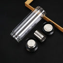 300Ml Business Type Water Bottle Glass Bottle With Stainless Steel Tea Infu