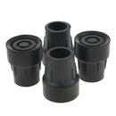 4pcs 25mm Rubber Trekking Pole Cap Walking Stick Crutch Ferrule Non-slip Foot