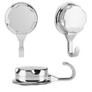 3 Vacuum Suction Cup Hook Towel Hook Abs Wall Hanger Home Bathroom Kitchen  M8W8