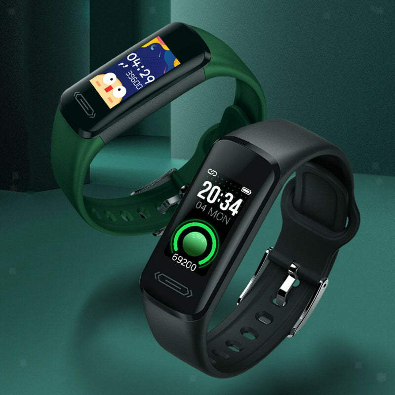 V101 Sport Bluetooth Blood Pressure Smart Watch Thermometer IP68 Waterproof