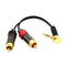 3.5mm Male To RCA RCA Male Audio Adapter Cable, Optimal Signal Transmission And