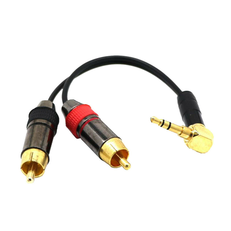 3.5mm Male To RCA RCA Male Audio Adapter Cable, Optimal Signal Transmission And