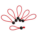6pcs 6" BALL BUNGEE CORD Tarp High Elastic Tie Down Canopy Fastening Loops Red