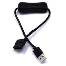 USB to 4Pin Molex with Switch PC Fan Connector Cable Adapter Cord OZ
