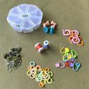 Knitting Tools Hook Buckle Mark Needle Crochet Plastic Case Knit Tool Ki CEN