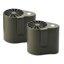 2x Clip-on Mini Fan Mobile Summer Air Cooling Fan 5V for Outdoor Working